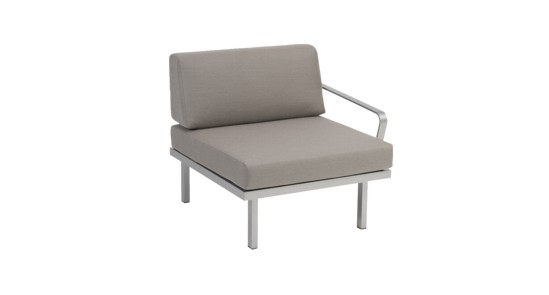 Modul Sylt 75x84 AL li Modul für Loungegruppe Sylt in grau