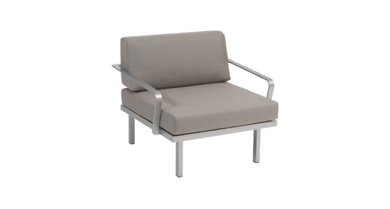 Modul Sylt 75x84 AL li+re Modul der Loungegruppe Sylt in grau