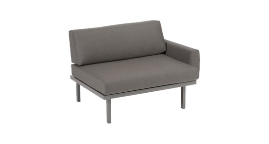 Modul Sylt 100x84 gepol AL li Modul Sylt klein, Armlehne rechts, ohne Hintergrund