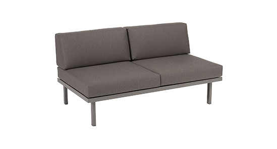 Modul Sylt 150x84 gepol oAL Modul Sylt in grau ohne Armlehne und Hintergrund