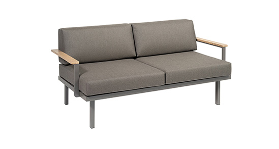 Modul Sylt Holz grau Armlehne links und rechts ohne Hintergrund